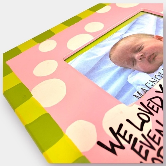 Frame Baby Toddler Infant Child Kid Pink Green Ultrasound - Picture 2 of 8